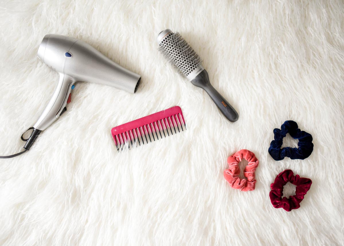 Hair Dryer Brush Comb Ponytails